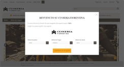 Desktop Screenshot of cuoieriafiorentina.it